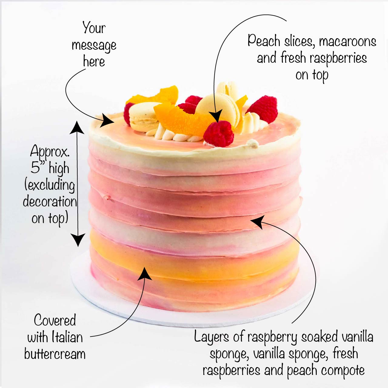 'Free From' Peach Melba Cake (Limited edition)