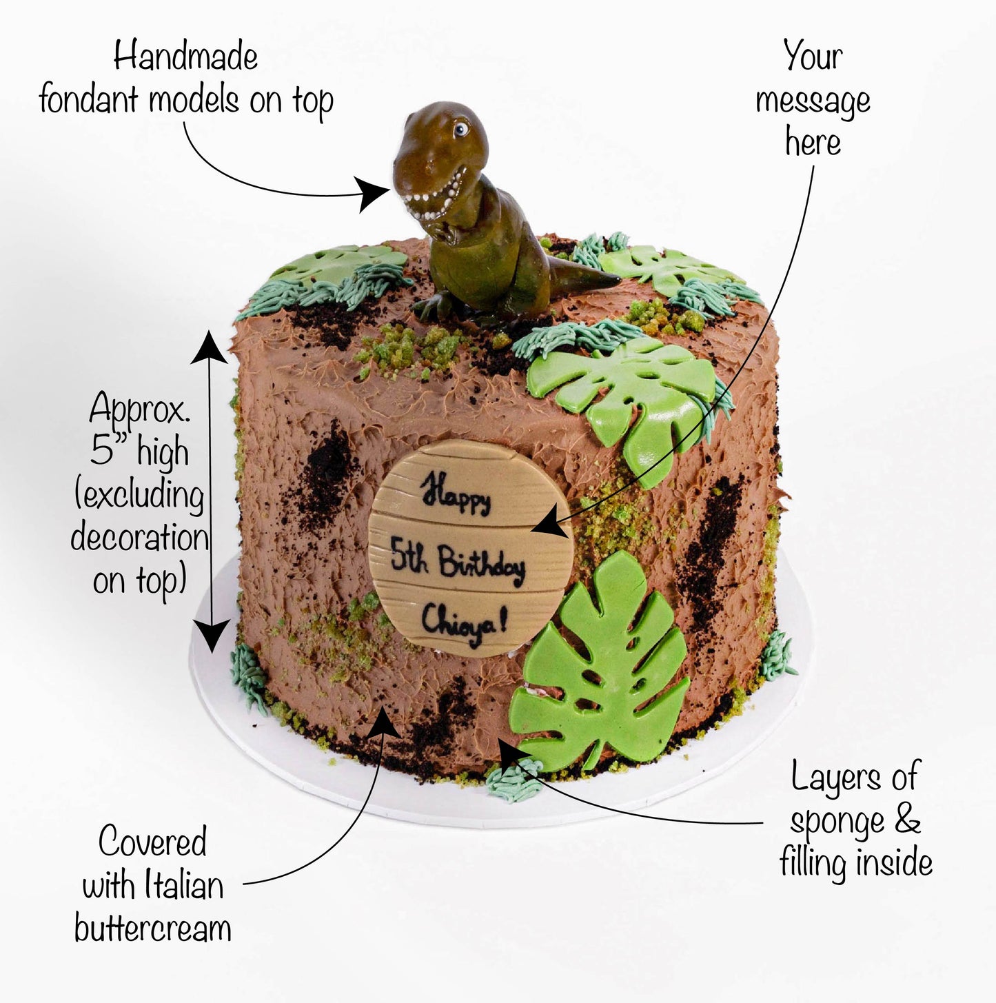 'Free From' T-Rex Cake