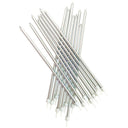 Set of 16 extra tall silver cake candles