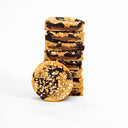 Hazelnut Marble Cookies with chocolate swirls and chopped hazelnuts