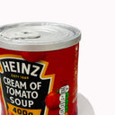 Soup Can Cake made to look like a tin of tomato soup, with a fondant label