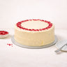 White Chocolate and Raspberry Cake topped with freeze dried raspberries