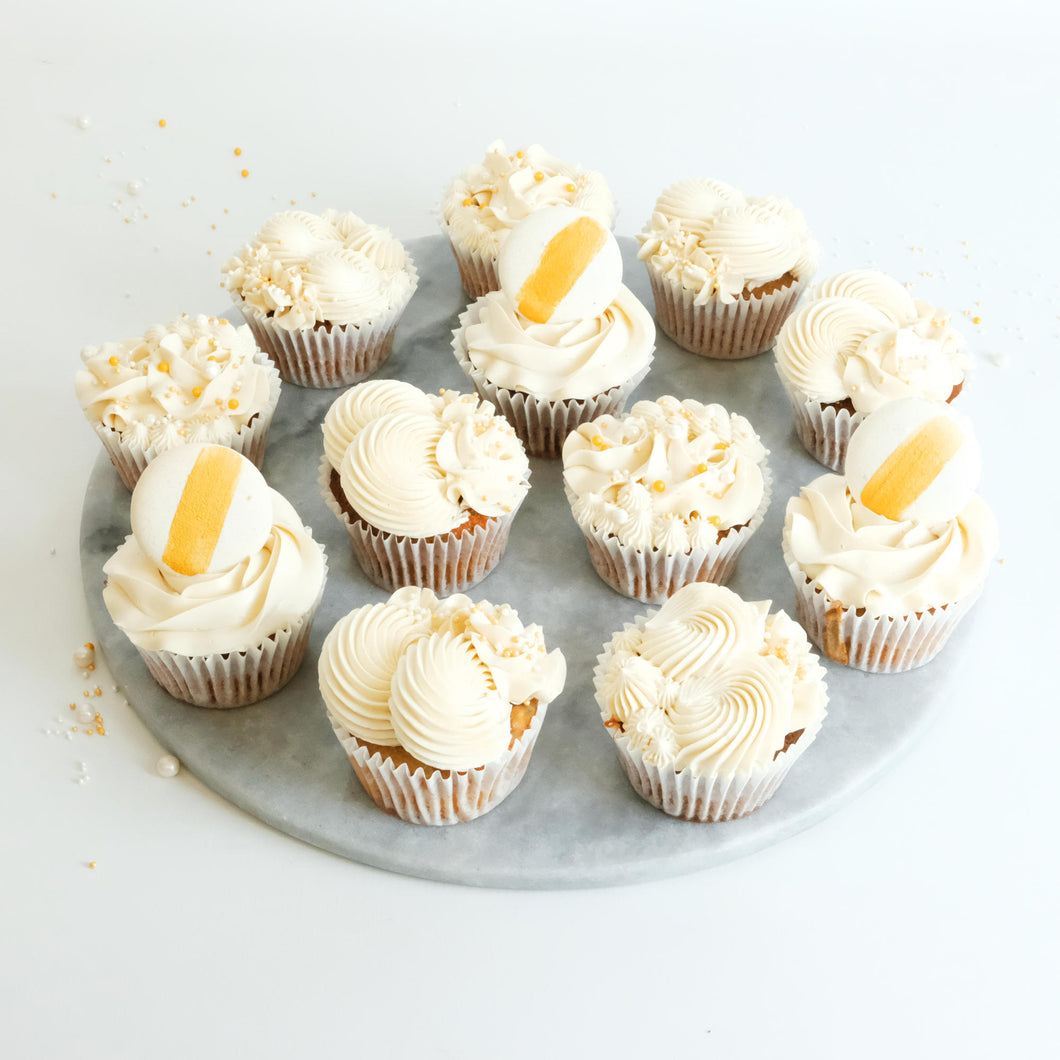 White and Gold Cupcake Mix