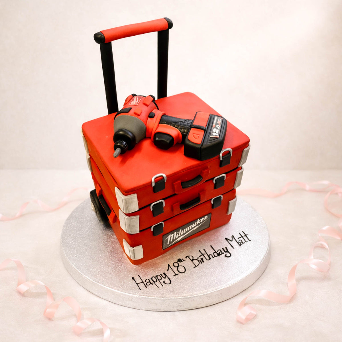 Milwaukee Tool Box Custom Birthday Cake