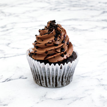 Chocolate cupcakes with chocolate buttercream