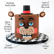 Load image into Gallery viewer, Five Nights at Freddy&#39;s Cake

