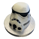 Custom 3D cake shaped like a Stormtrooper helmet