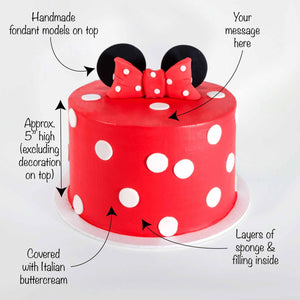 'Free From' Minnie Mouse Cake