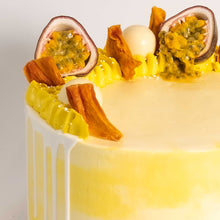 Load image into Gallery viewer, &#39;Free From&#39; White Chocolate Passionfruit Cake (GF)
