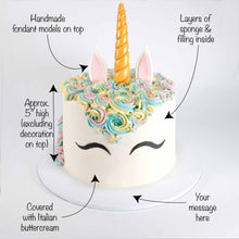 Load image into Gallery viewer, &#39;Free From&#39; Unicorn Cake
