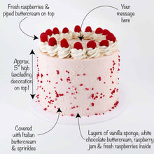 Load image into Gallery viewer, Raspberry White Chocolate Cake
