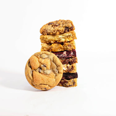 Tower of assorted cookies from the Mixed Cookie Box