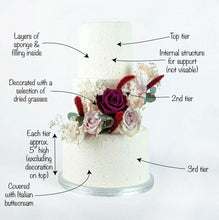 Load image into Gallery viewer, Dried Grasses Wedding Cake
