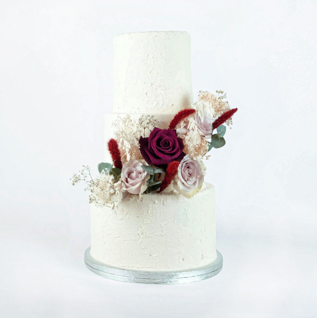 Dried Grasses Wedding Cake