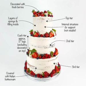 Fresh Berry Wedding Cake