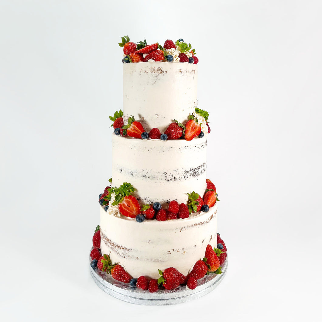 Fresh Berry Wedding Cake