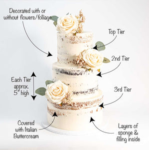 Naked Wedding Cake