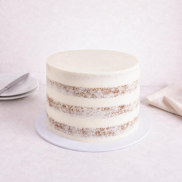 8 inch undecorated sheet cake, serves 30
