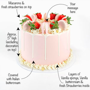 Strawberry Macaroon Cake