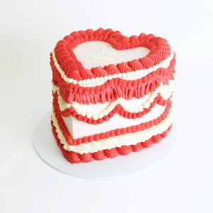 Frilly Heart Cake